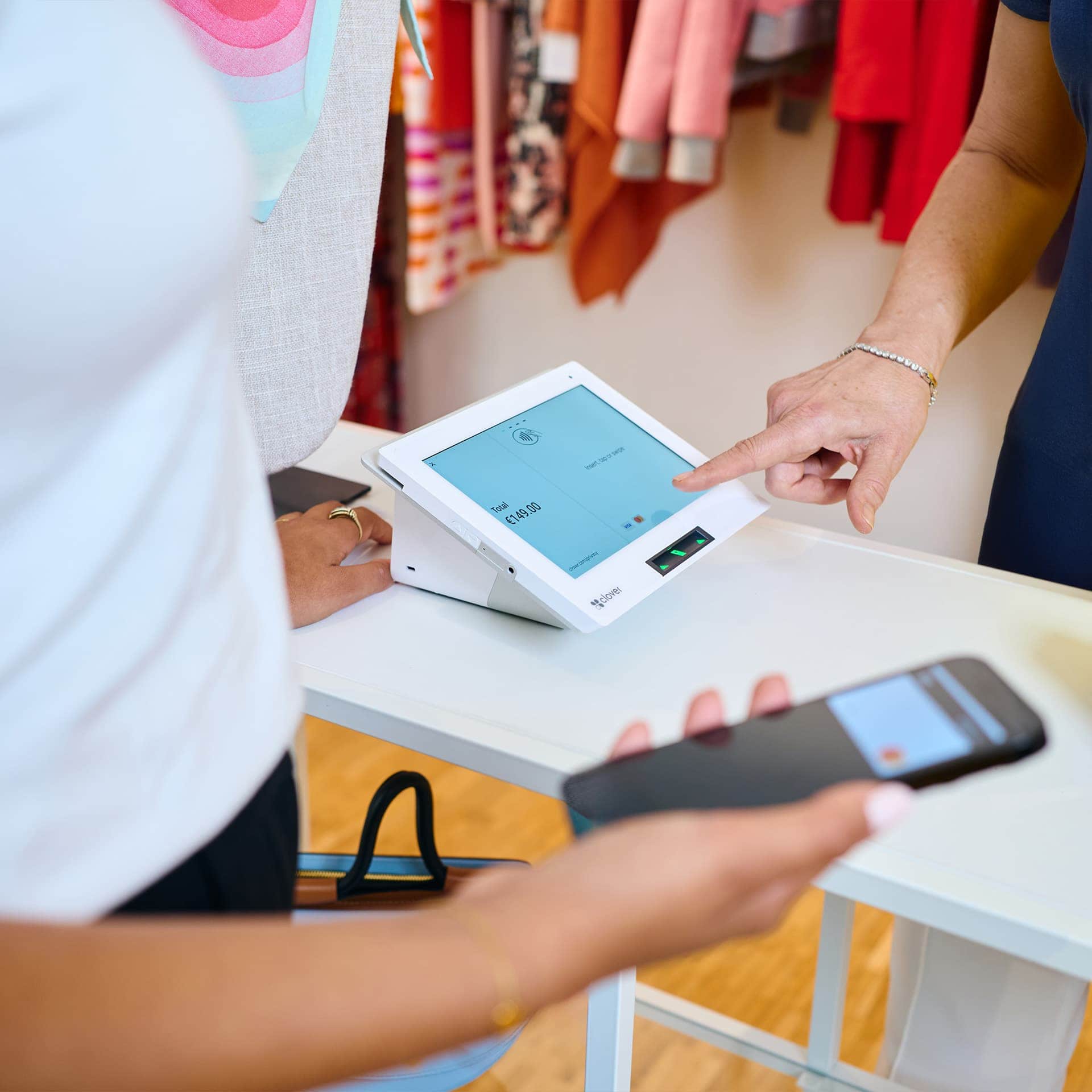 Kartenzahlung, Kartensystem, Kartenlösung für Boutique, Laden oder Pop-Up